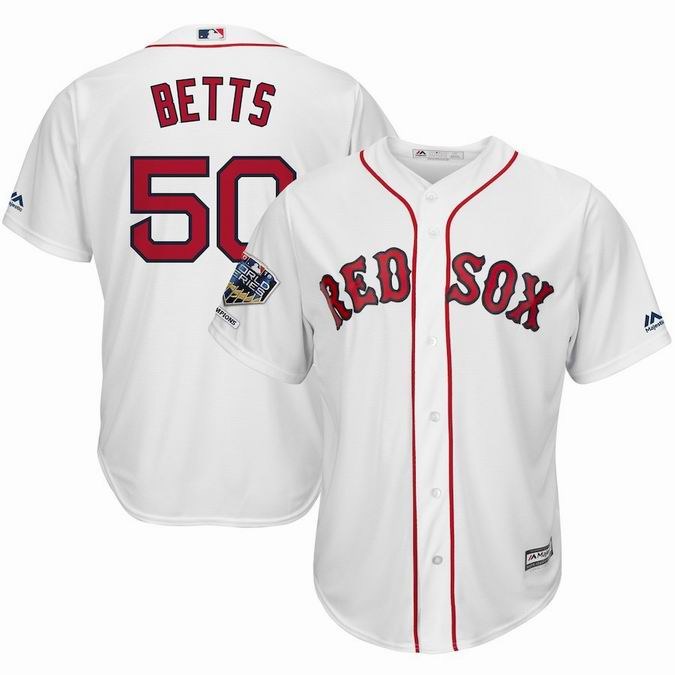 Boston Red Sox 2018 World Series Champions Cool Base Player Jerseys-004